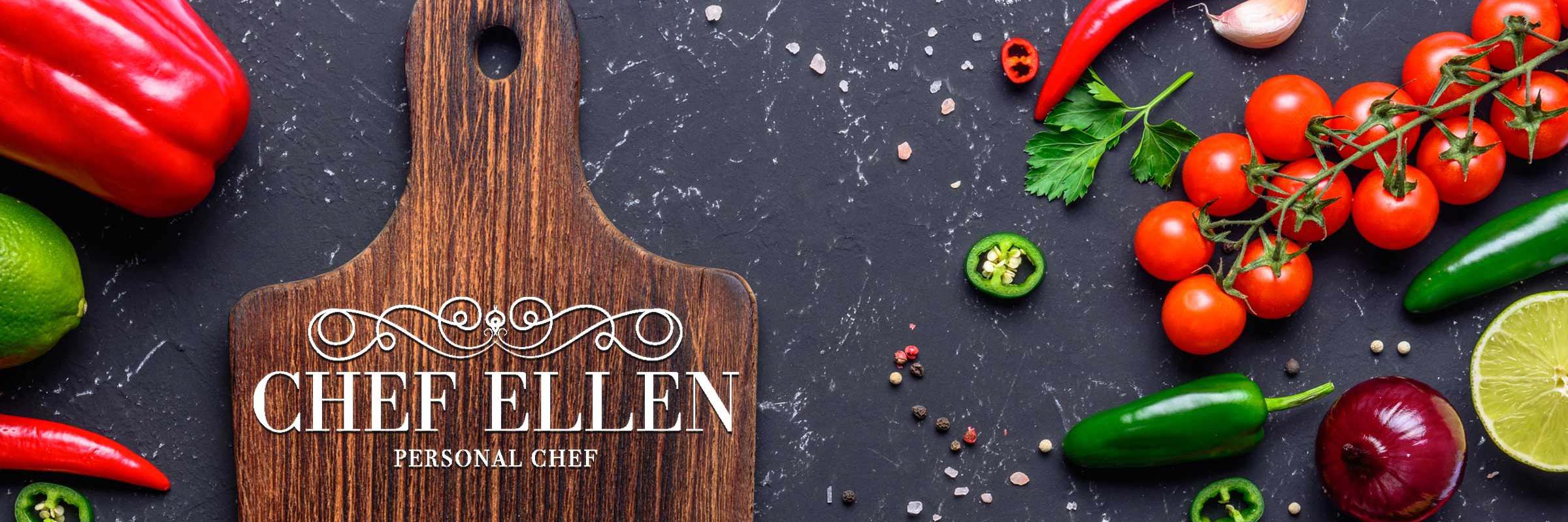 Chef Ellen Hero Image - Cutting Board with Vegetables
