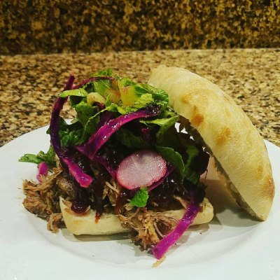 An elegantly prepared sandwich